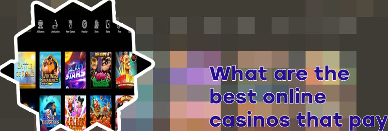 Online slots that pay real cash
